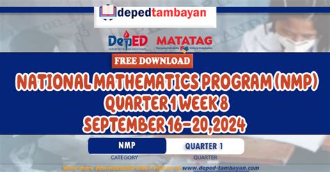 deped tambayan free download|National Mathematics Program (NMP) Lesson Scripts (Q1: Week .